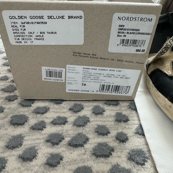 Golden Goose Leopard/Black/Gold Super-Star - Picture 2 of 6